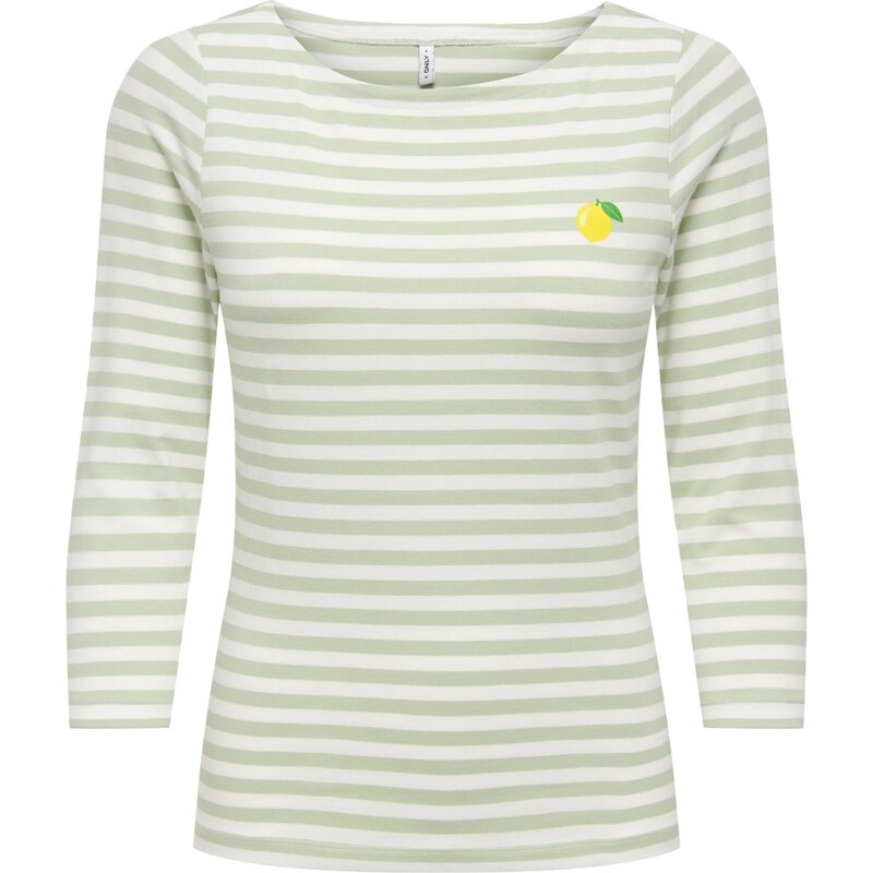 ONLY Tričko ONLFIFI pastelovo zelená / biela 67552295