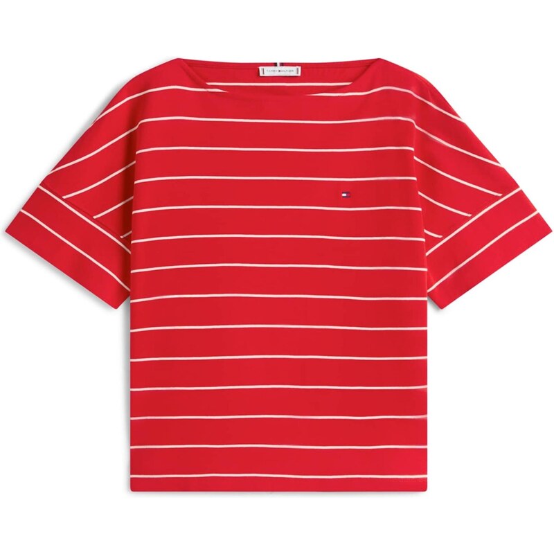 TOMMY HILFIGER Tričko CODY červená / biela 67552353