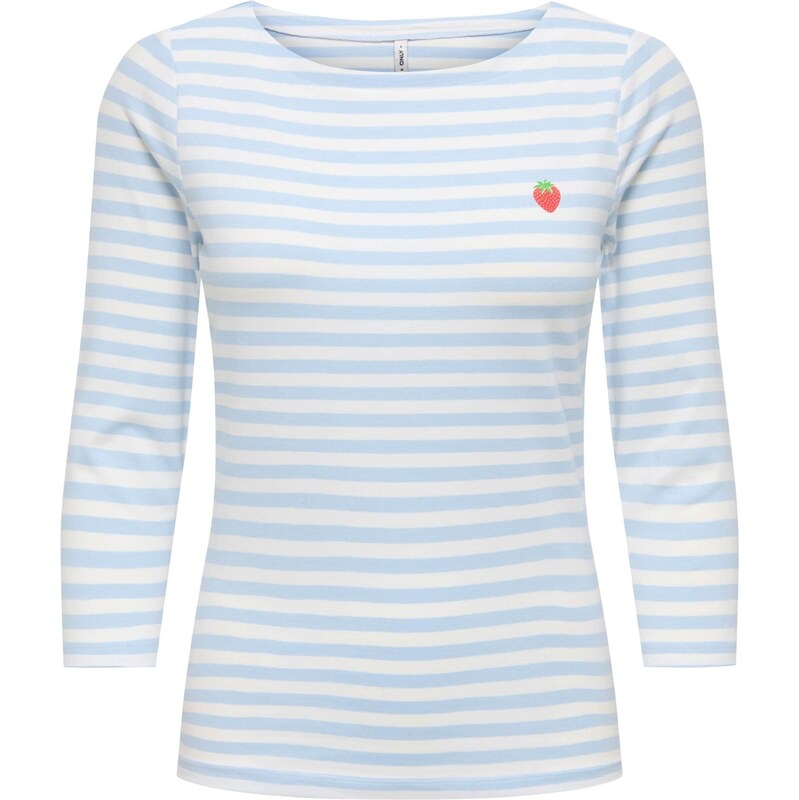 ONLY Tričko ONLFIFI svetlomodrá / biela 67552374