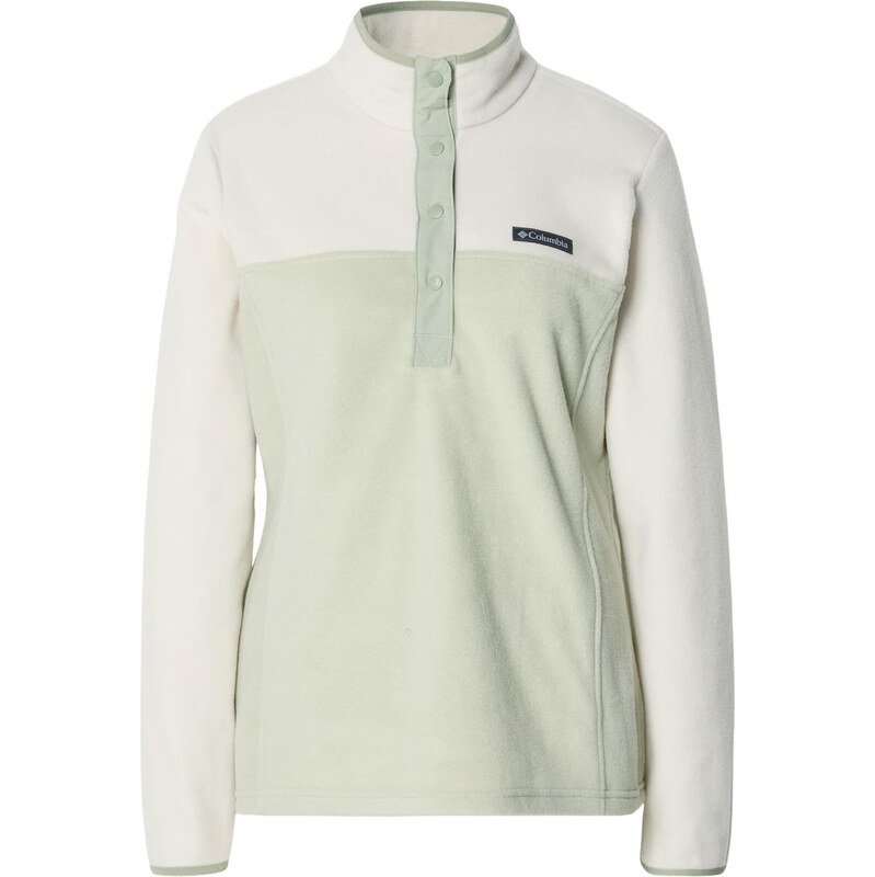 COLUMBIA Športový sveter Benton Springs kamenná / pastelovo zelená 67552369