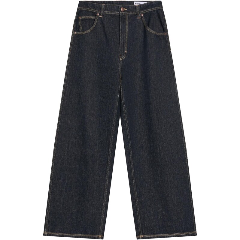 Bershka Džínsy námornícka modrá 67552377