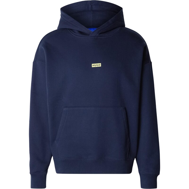 HUGO Mikina Nazardo tmavomodrá / limetková 67552387