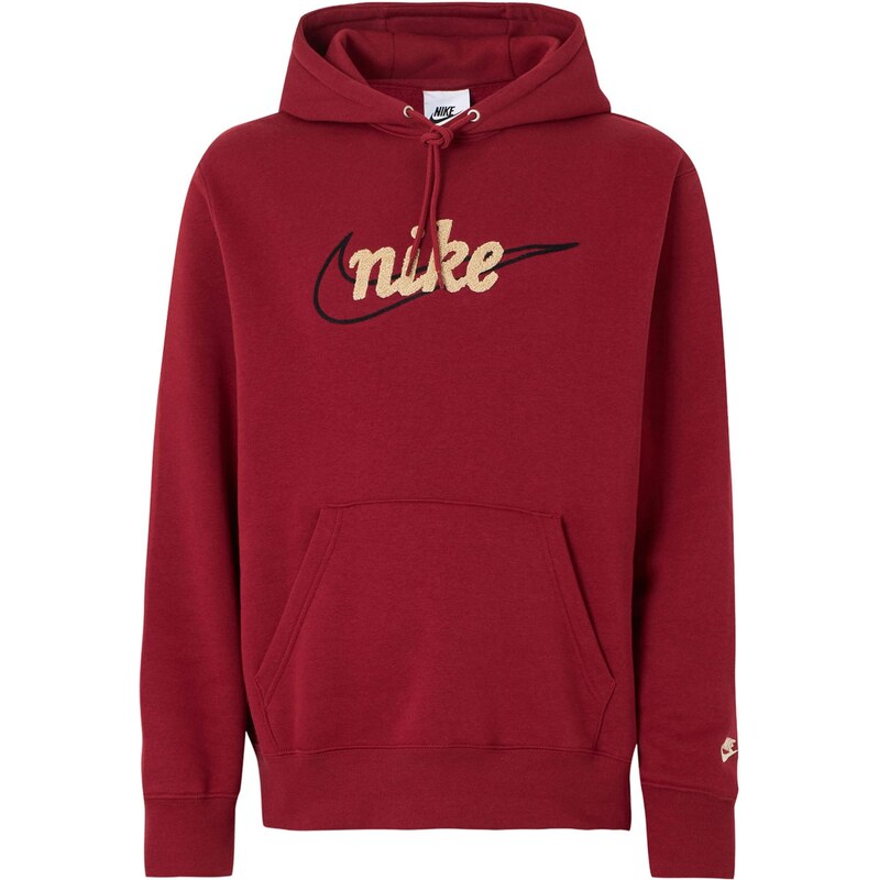 Nike Sportswear Mikina CLUB nebielená / oranžovo červená / čierna 67552408