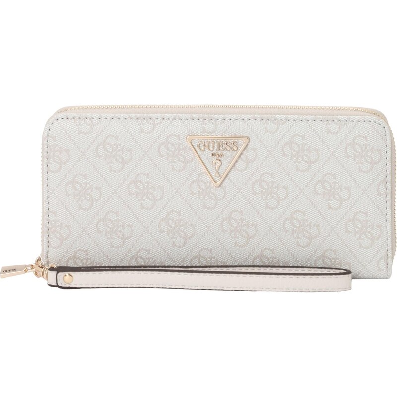 GUESS Peňaženka Laurel II piesková / biela 67552445