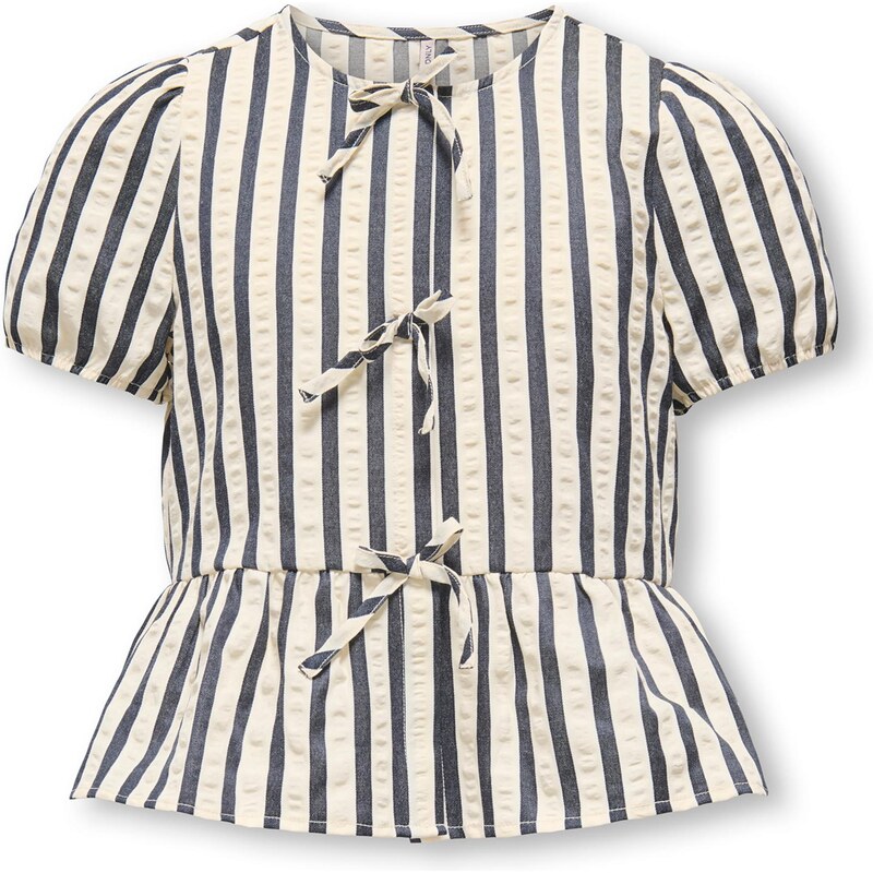 ONLY GIRLS Tričko béžová / tmavomodrá 67552483