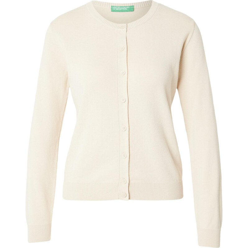 UNITED COLORS OF BENETTON Kardigán krémová 67552503