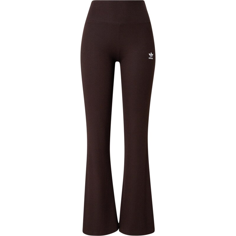 ADIDAS ORIGINALS Legíny Essentials tmavohnedá / biela 67552498