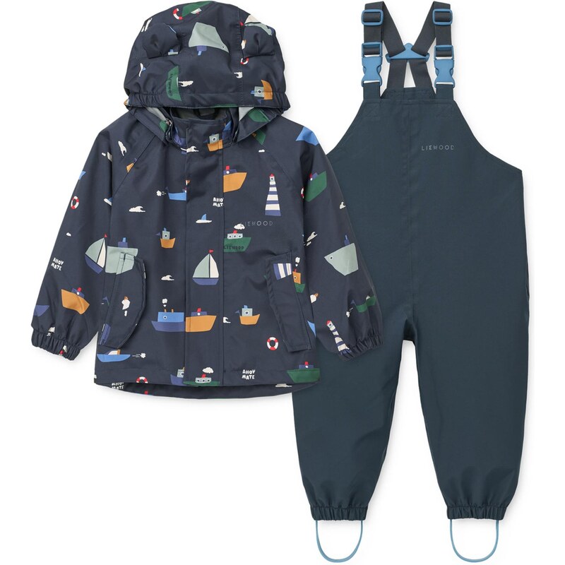 Liewood Set Manu námornícka modrá / zelená / oranžová / biela 67552471