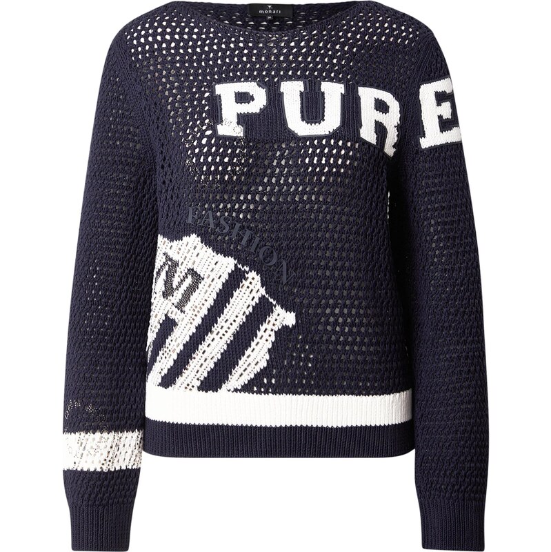 monari Sveter námornícka modrá / biela 67552596