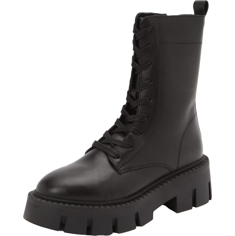 PS Poelman Šnurovacie členkové čižmy čierna 67552762