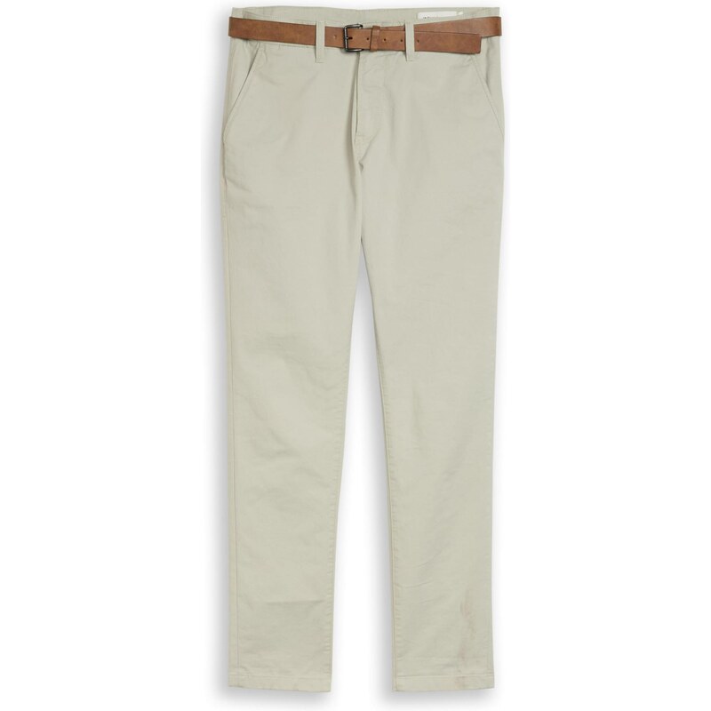 TOM TAILOR DENIM Chino nohavice sivobéžová 67552765