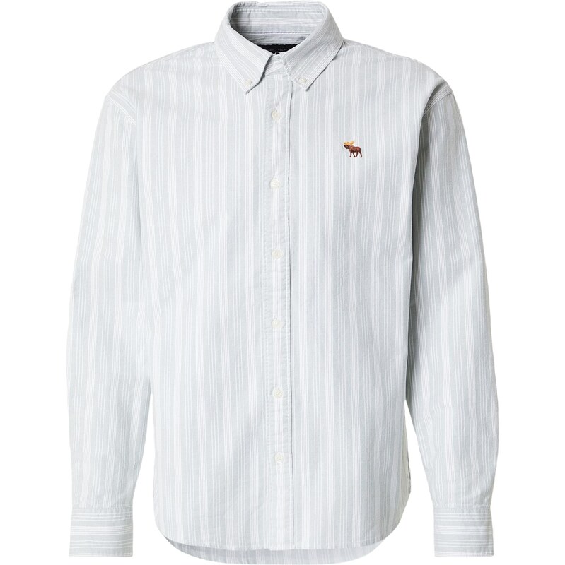 Abercrombie & Fitch Košeľa pastelovo zelená / biela 67552795