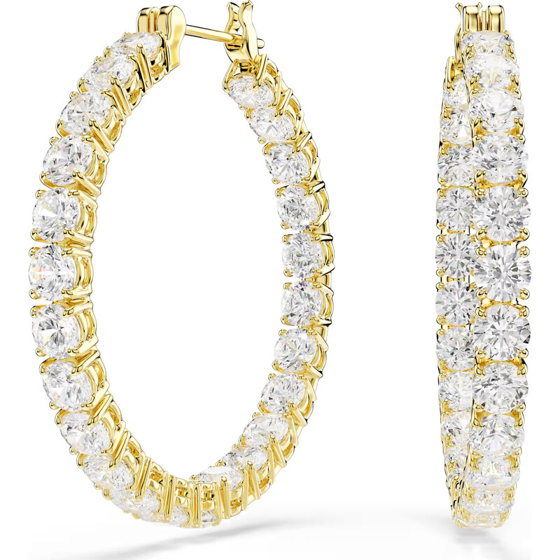 Swarovski Pozlátené kruhové náušnice so zirkónmi Matrix 5750620 67545531