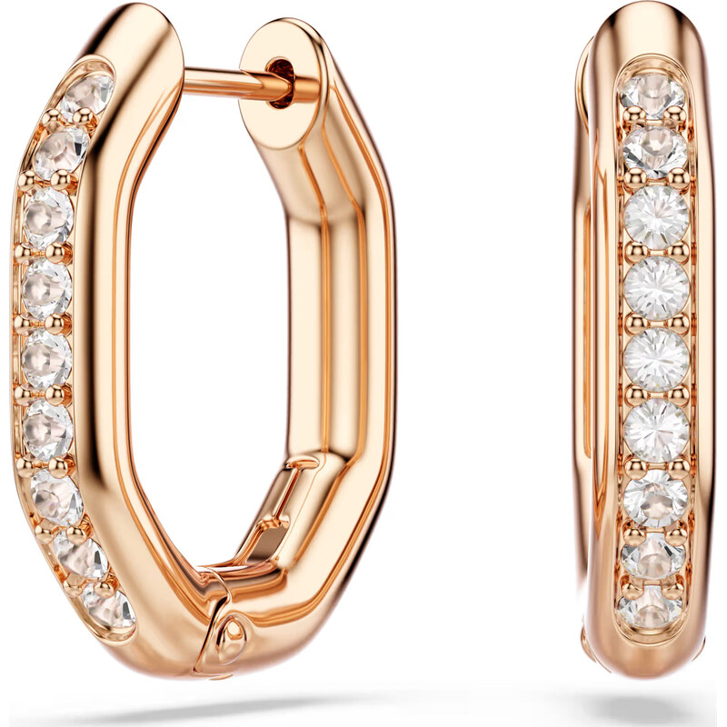 Swarovski Elegantné pozlátené osemhranné náušnice Dextera 5743798 67545532
