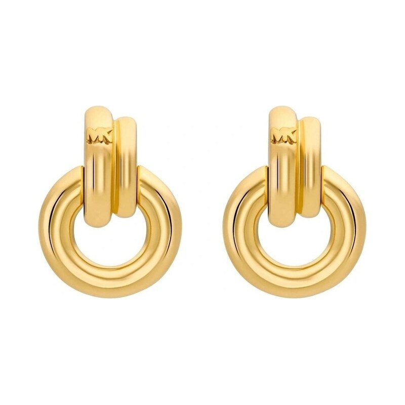 Michael Kors Slušivé pozlátené visiace náušnice MKJ8531710 67545544
