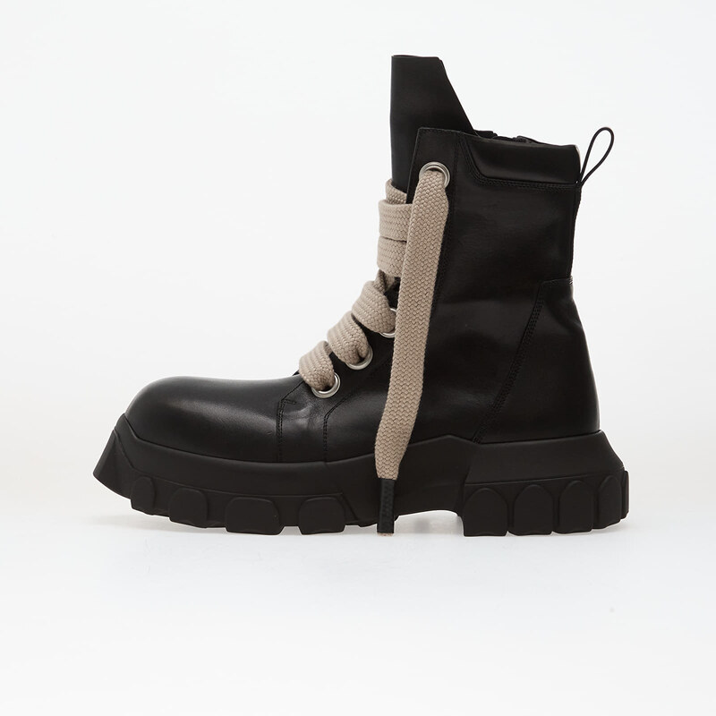 Rick Owens Leather Boots - Jumbolace Army Bozo Tractor Black/ Black 67742449