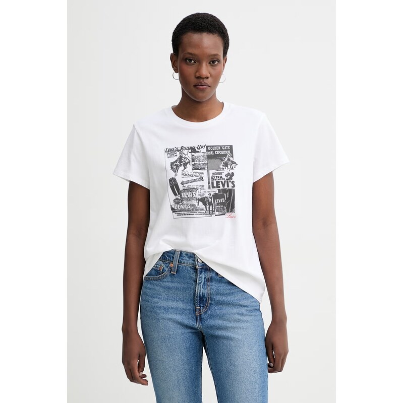 Bavlnené tričko Levis THE PERFECT 67547296