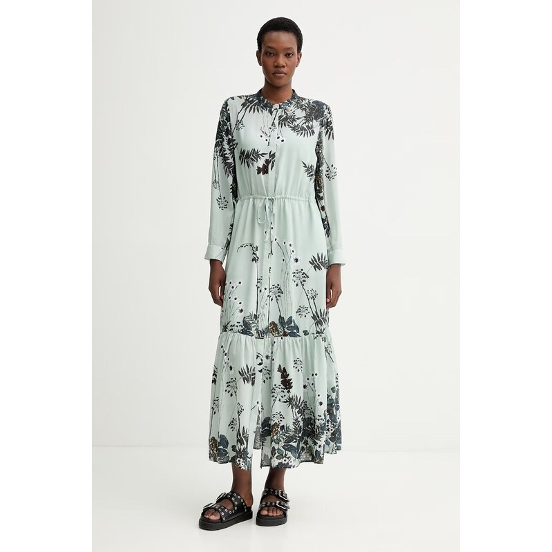 Šaty s prímesou hodvábu MUNTHE BERNADETTE 67548216