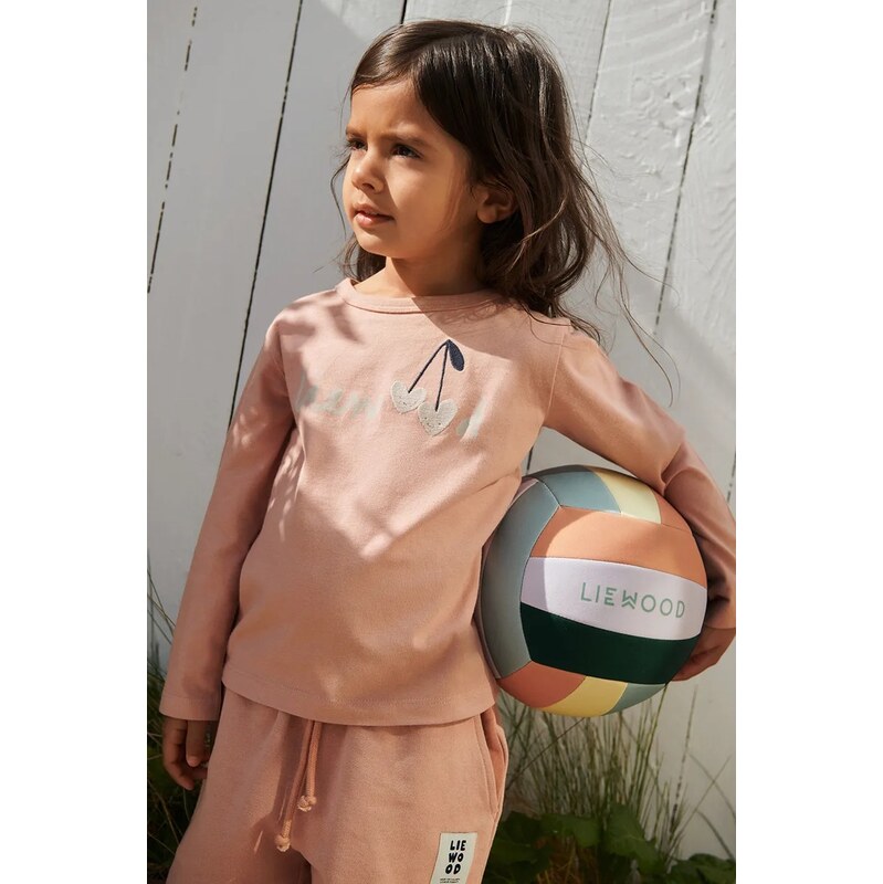 Detská bavlnená košeľa s dlhým rukávom Liewood Apia Placement 67547821