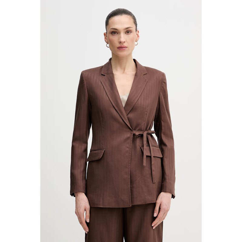 Sako s prímesou ľanu Hoss Intropia 67547607