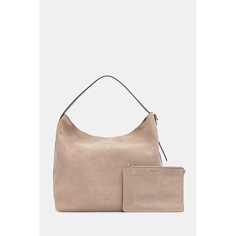 Semišová kabelka Pollini 67547137