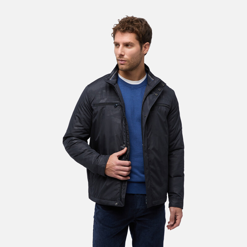 Mens Dark Grey Jacket Geox Jharrod - Mens 65782190