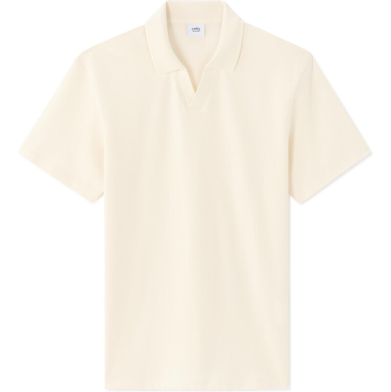 Krémové pánske polo tričko Celio Nepiquy 67551354