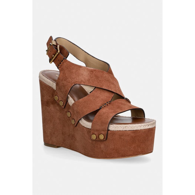 Semišové sandále MICHAEL Michael Kors Raven Wedge Sandal 67583518
