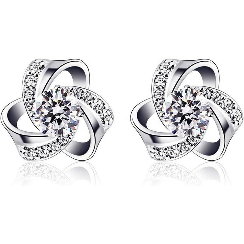 Dámske strieborné náušnice NAJADA 67550825