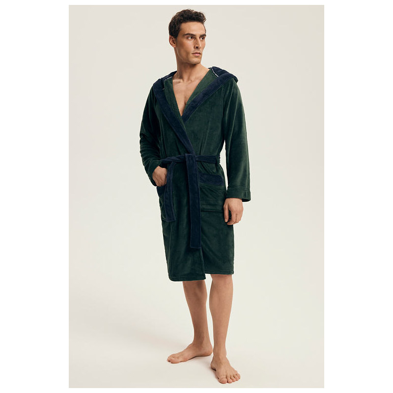 Henderson Pánsky hrejivý župan Natch tmavozelený 67712351