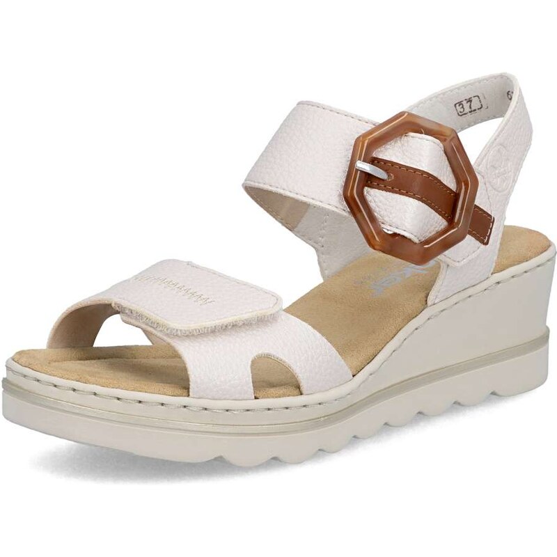 E-shop Dámske sandále RIEKER 67476-91 béžová S6