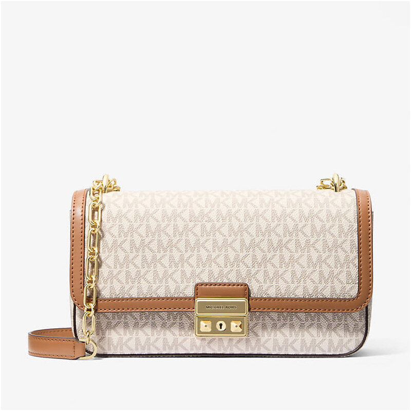 Michael Kors Lg Conv Chain Shoulder Vanilla/ Acorn Universal 67552816