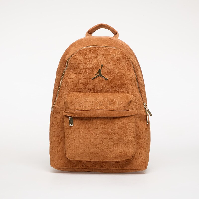 Batoh Jordan JAM Suede Monogram Backpack Cognac Universal 67554360