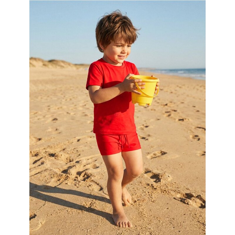 Sinsay - Plavkové šortky - červená 67559081