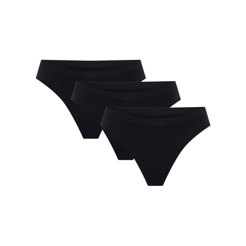 3PACK menštruačné tangá Modibodi Soft Soft Stretch Seamless Thong 67553052