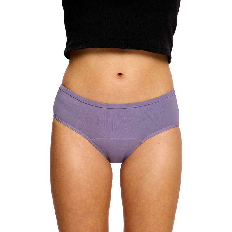 Menštruačné nohavičky Modibodi Basic Mid-Rise Brief Moderate Purple 67553059