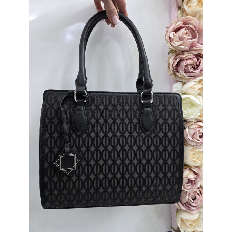 E-shop Katrins Fashion Štýlová čierna kabelka do ruky