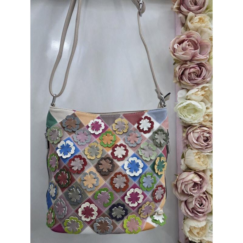 E-shop Katrins Fashion Crossbody farebná kabelka SilviaRosa