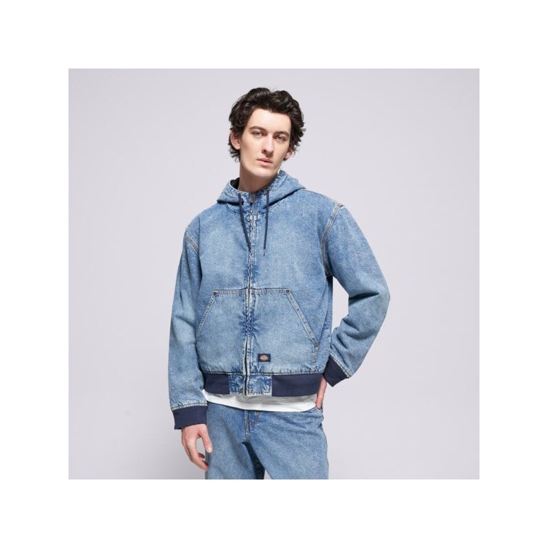Dickies Bunda Dickies Hooded Denim Jacket Muži Oblečenie Prechodné 62426184