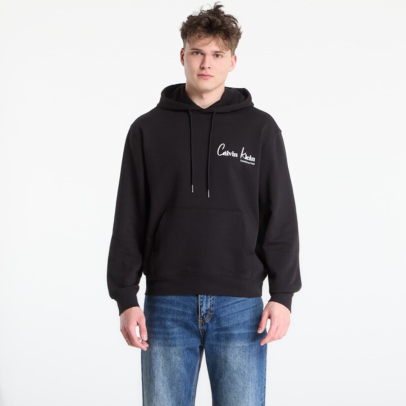 Mikina Calvin Klein Jeans Eu 350Terry Ck Graphic Hoodie Black L 67554337