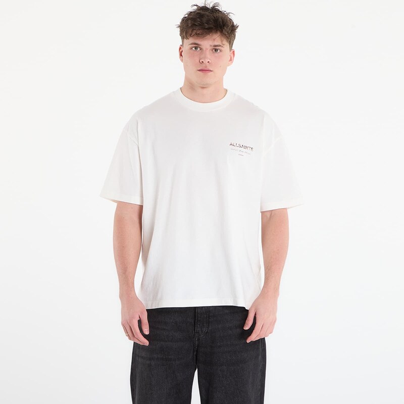 Tričko AllSaints Underground Ss Crew Ashen White/ Dakota S 67554273