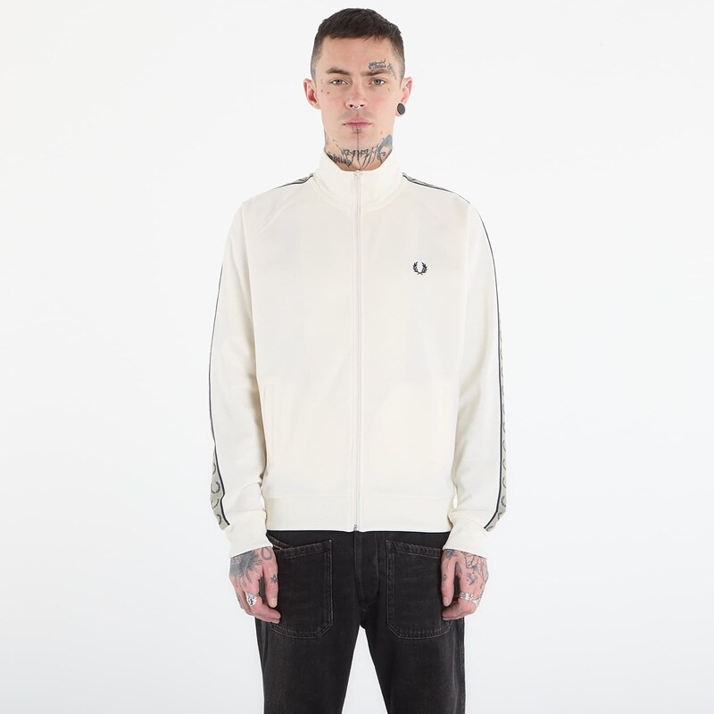 Mikina FRED PERRY Contrast Tape Track Jacket Ecr/ Nvy/ Seagrss L 67554302