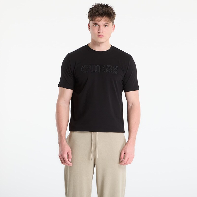 Tričko GUESS Ss Alphy T-Shirt Jet Black XL 67554355