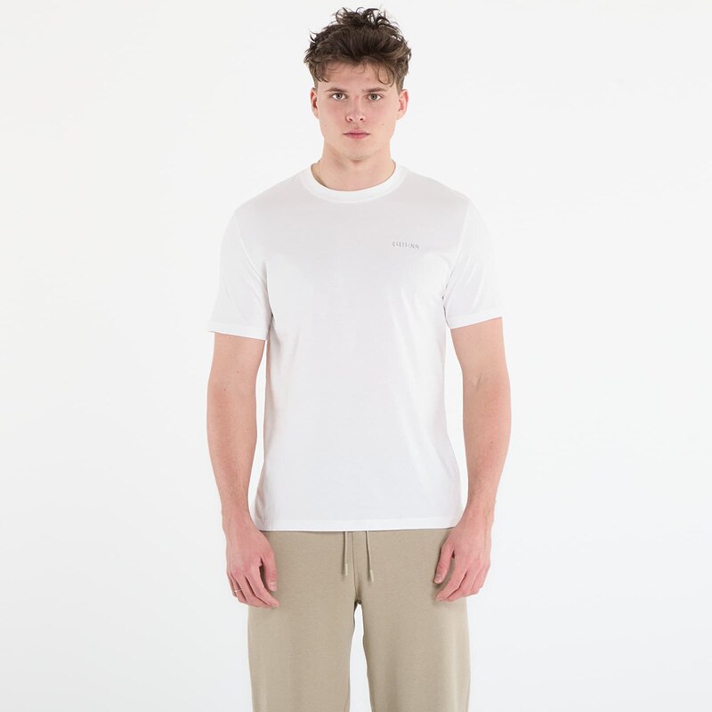 Tričko GUESS Marzio Cn Ss T-Shirt Salt White L 67554334