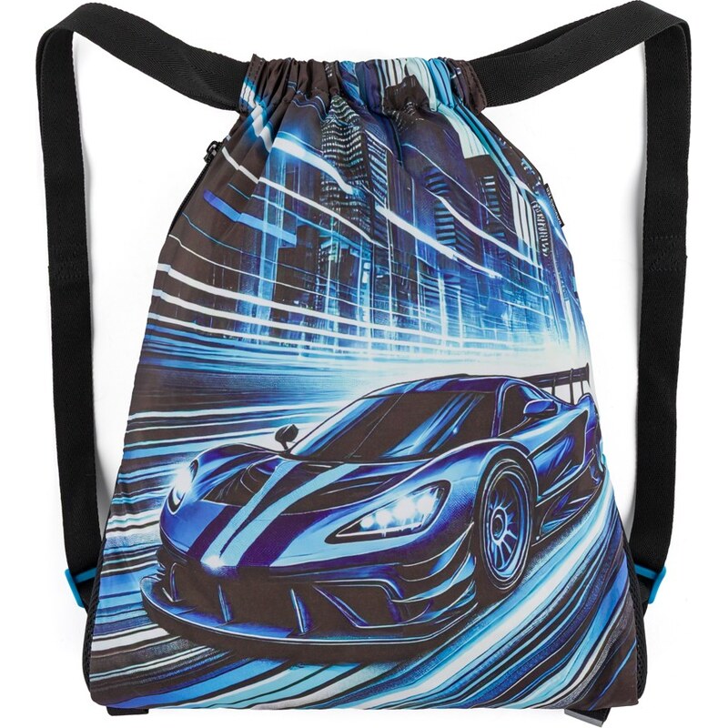 Bagmaster SÁČOK LUMI 26 C školské vrecko na prezuvky / telocvik – auto 67556280