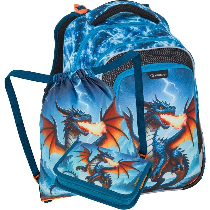Bagmaster LUMI 26 D malý školský set pre prvákov – drak 67556293
