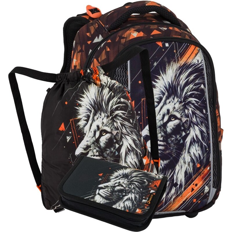 Bagmaster VEGA 26 A malý školský set pro prvňáčky – lev 67556294