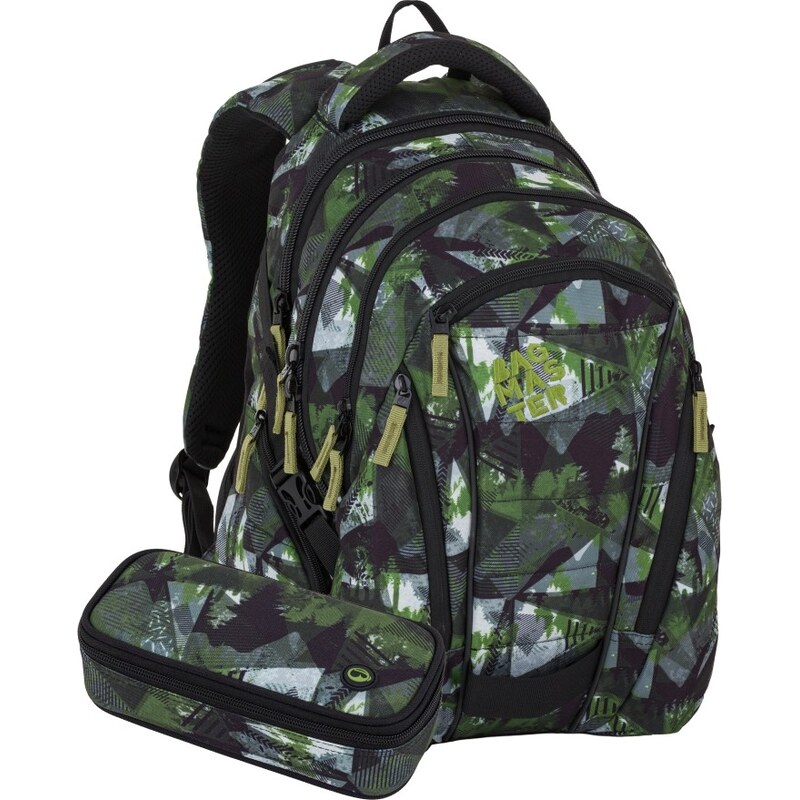 Bagmaster BAG 26 A študentský set – zeleno-sivý 67556295