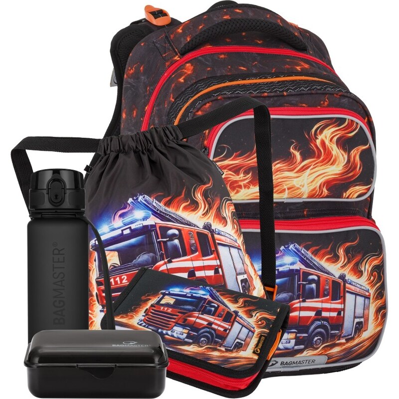 Bagmaster DOPI 26 B veľký školní set pre prvákov – hasiči 67556306