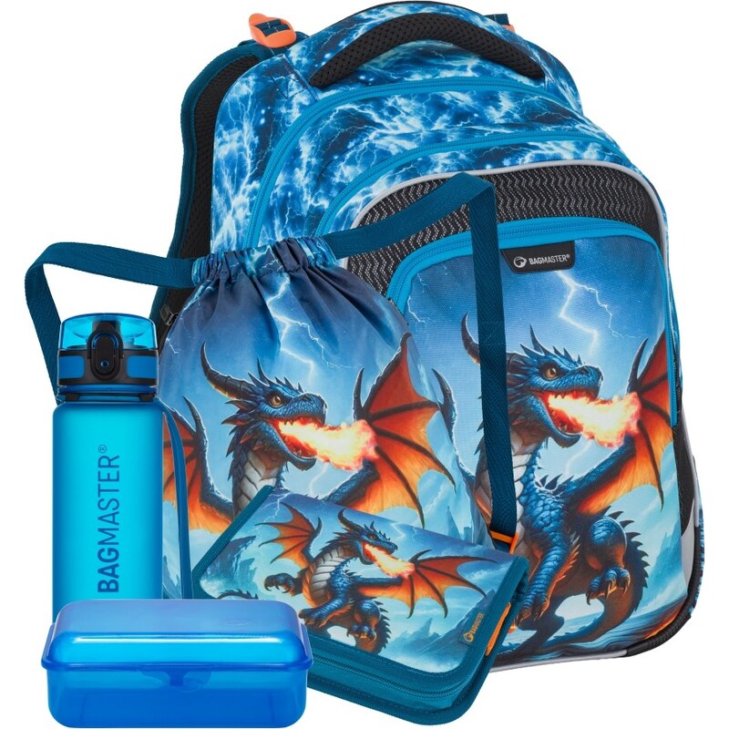 Bagmaster LUMI 26 D veľký školní set pre prvákov – drak 67556309